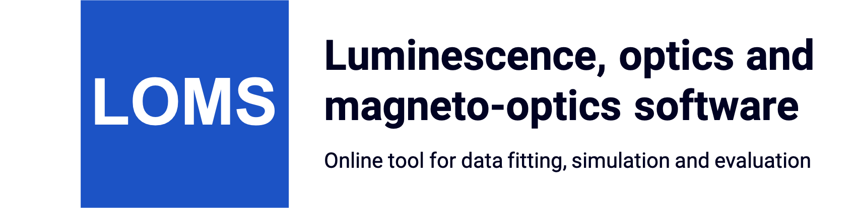 Luminescence, optics and magneto-optics software (LOMS)